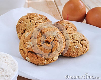 Oat Cookies Stock Photo