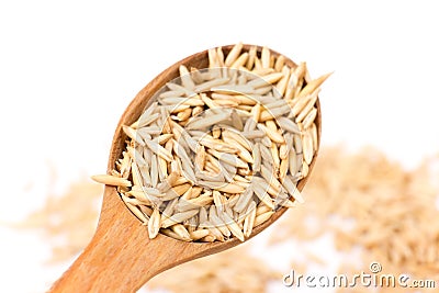 Oat grains Stock Photo