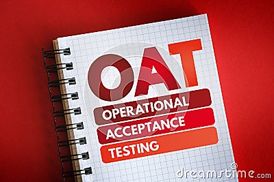 OAT - Operational Acceptance Testing acronym Stock Photo