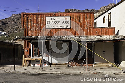 The Classy shop in Oatman Editorial Stock Photo