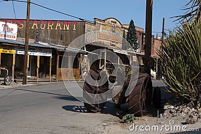 Oatman - Historic Town along Route 66 Editorial Stock Photo