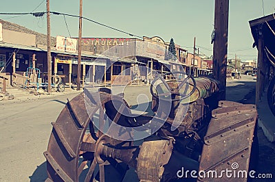 Oatman - Historic Town along Route 66 Editorial Stock Photo