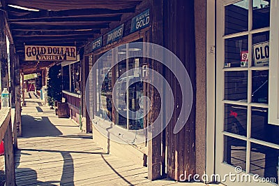 Oatman - Historic Town along Route 66 Editorial Stock Photo