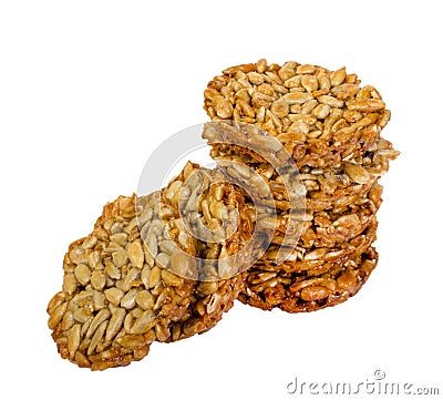 Oatmeal cookies with honey, honey oatmeal cookies, handmade Stock Photo