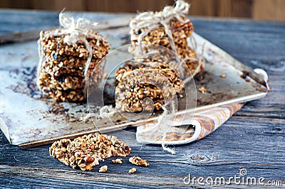 Oatmeal cookies Stock Photo