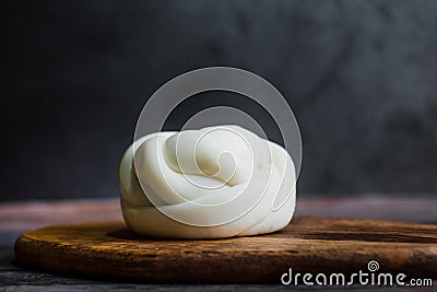 Oaxaca Chesse or queso oaxaca or quesillo is a Mexican fresh white Chesse from Mexico Stock Photo