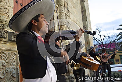 Oaxaca, Mexico-November 3, 2016: Mariachi Band Editorial Stock Photo
