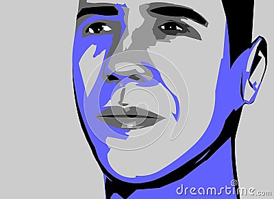 Obama vector Vector Illustration