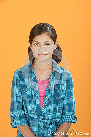 Obedient Little Girl Stock Photo