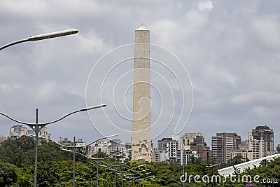 Obelisco do Ibirapuera or Obelisk of Sao Paulo, Brazil Editorial Stock Photo