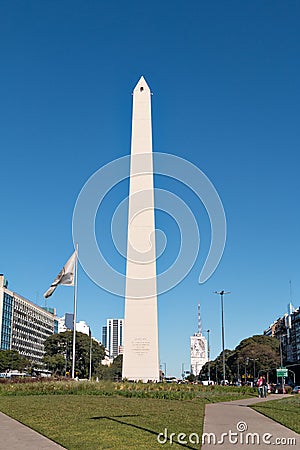 Obelisco (Obelisk), Buenos Aires Argentina Editorial Stock Photo