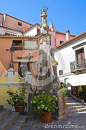 Obelisk of Addolorata. Maratea. Basilicata. Italy. Stock Photo