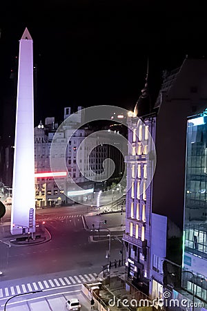 Obelisk of the city of Buenos Aires, Argentina Stock Photo