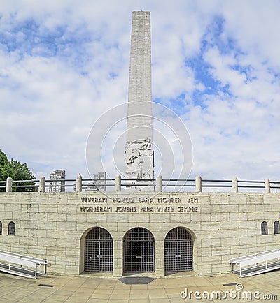 Obelisk of Ibirapuera park Editorial Stock Photo
