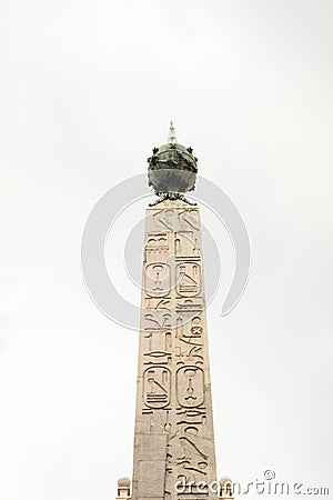 Obelisk of Montecitorio Stock Photo