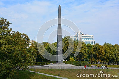 Obelisk of the Park of Eternal Glory/Tomb Editorial Stock Photo