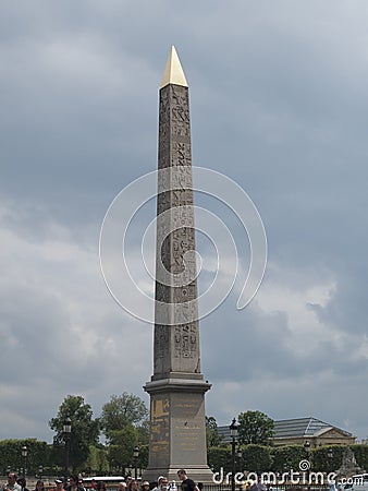 Obelisk Place Concorde Paris Editorial Stock Photo