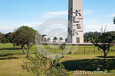 Obelisk of Sao Paulo Editorial Stock Photo