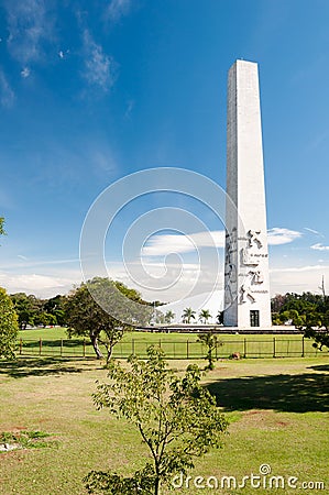 Obelisk of Sao Paulo Editorial Stock Photo