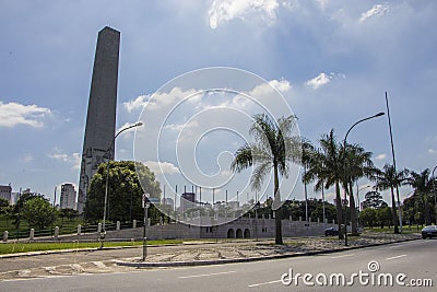 The Obelisk of SÃ£o Paulo - SÃ£o Paulo Editorial Stock Photo