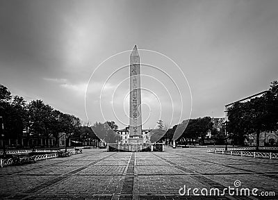 The Obelisk of Theodosius in Istanbul Stock Photo