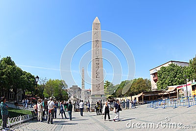 The Obelisk of Theodosius, Istanbul Editorial Stock Photo