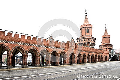 Oberbaum bridge, Berlin, Germany Editorial Stock Photo