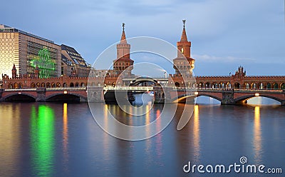 Oberbaum Bridge, Berlin Editorial Stock Photo