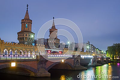 Oberbaum Bridge Berlin Stock Photo