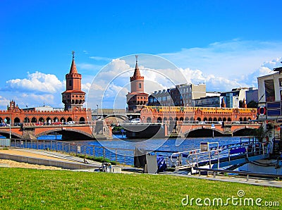 Oberbaum Bridge, Germany Stock Photo