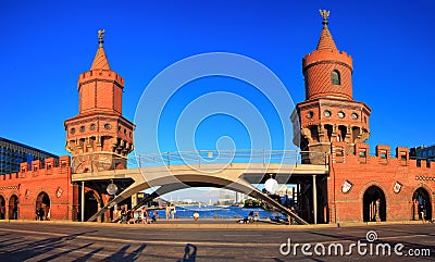 Oberbaum Bridge, Germany Editorial Stock Photo