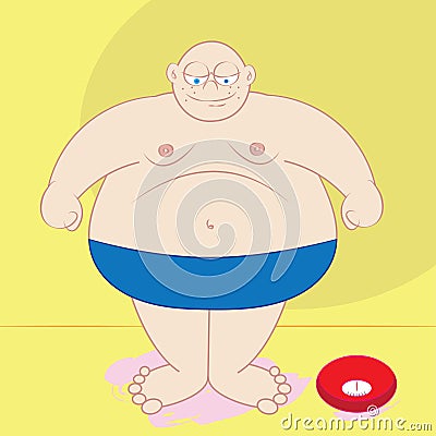 Obesity medical health condition Vector Illustration