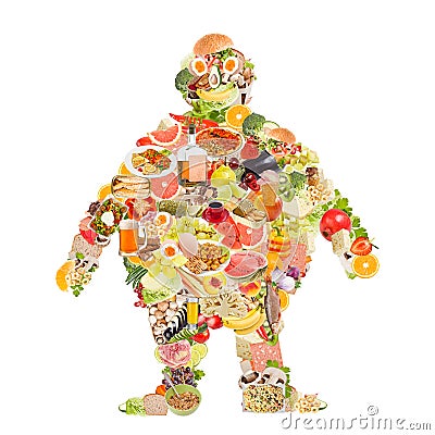 Obesity symbol Stock Photo