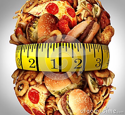 Obesity Waistline Diet Stock Photo