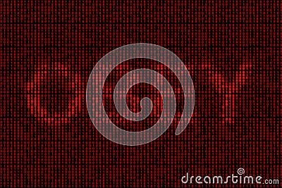 Obey hidden in binary code Stock Photo