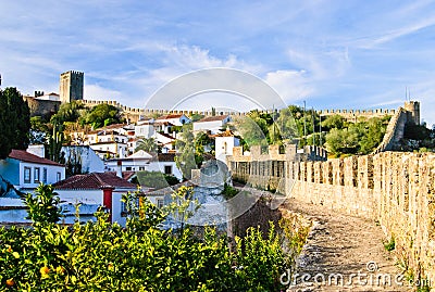 Obidos Medieval Town, Portugal Stock Photo
