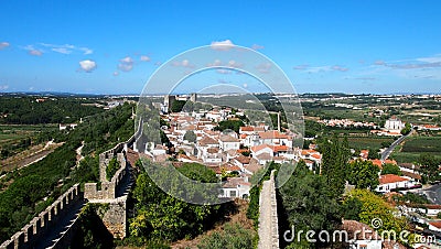 Obidos medieval town in Portugal Stock Photo