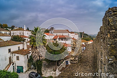 In Obidos town, Portugal,Europe. Stock Photo