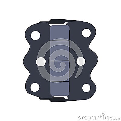 object door hinge cartoon vector illustration Vector Illustration