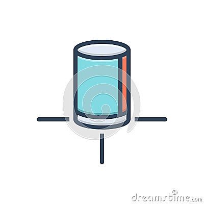 Color illustration icon for Object, commodity and product Cartoon Illustration