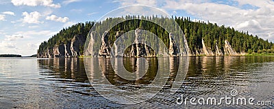 The object of UNESCO world heritage site Virgin Komi forests. Stock Photo