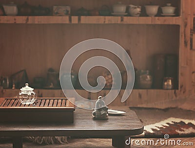 Objects for tea ceremony Stock Photo