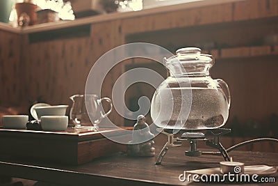 Objects for tea ceremony Stock Photo