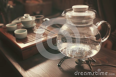 Objects for tea ceremony Stock Photo