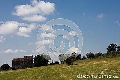 Oblique landscape Stock Photo