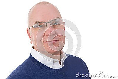 Observant middle-aged businessman Stock Photo