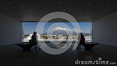 Observation Deck of Mt. Fuji World Heritage Centre, Shizuoka, Japan Editorial Stock Photo