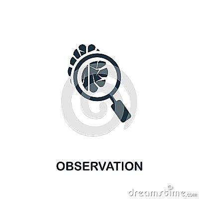 Observation icon. Premium style design from artificial intelligence icon collection. UI and UX. Pixel perfect observation icon. Fo Stock Photo