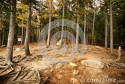 Observation Point Zloty Widok Golden View. Karkonoski National Stock Photo