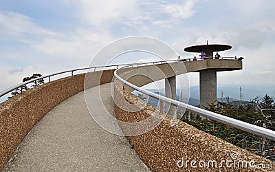 Observation Tower, Clingmans Dome, Smoky Mountains Editorial Stock Photo